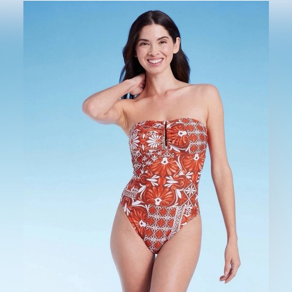 WOMEN’S U-BAR HIGH LEG ONE PIECE SWIMSUIT-SHADE&SHORE size xs